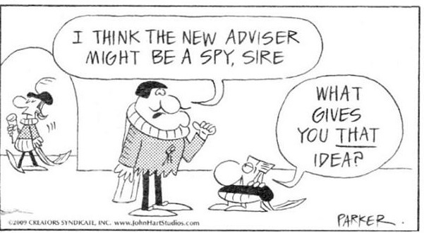 Cartoon revealing that most people believe competence is unusual